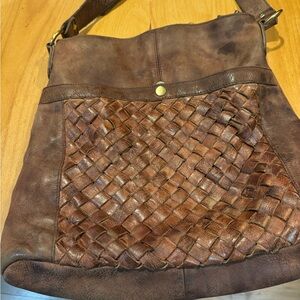 Boho leather purse.